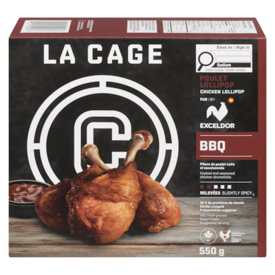 La Cage Chicken Lollipop Bbq 550 g, $3.09/100g