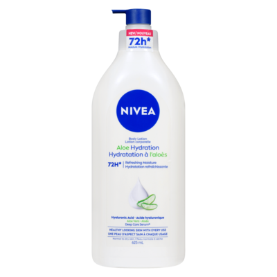 Nivea Lotion corporelle hydratation à l'aloès peau normale à sèche 625 ml, 2,32 $/100ml