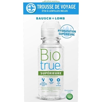Biotrue Solution polyvalente biotrue supérieure trousse de voyage 60 ml, 15,82 $/100ml