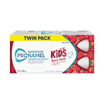 Pronamel Sensodyne Pronamel Kids, Berry Twist Toothpaste 2x75ml 2x75.0 ml, $7.99/100ml