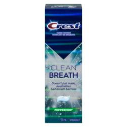 Crest Clean Breath Toothpaste, Peppermint 55 ml, $13.62/100ml