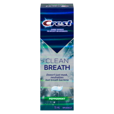 Crest Clean Breath Toothpaste, Peppermint 55 ml, $12.71/100ml