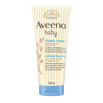 Aveeno Diaper Cream With Oat Extract & Zinc Oxide 100 ml, $13.99/100ml