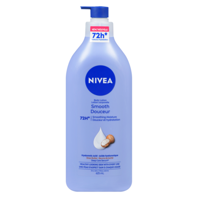 Nivea Body Lotion Smooth 625 ml, $1.85/100ml