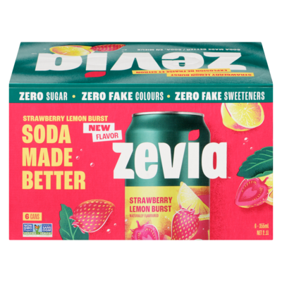 Zevia Soda Strawberry Lemon Burst 6x355.0 ml, $0.38/100ml