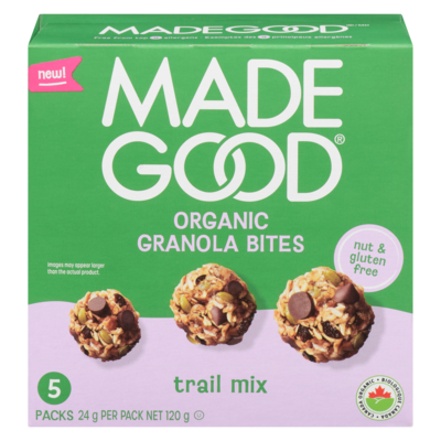 Made Good Organic Granola Bites Trail Mix 120 g, $4.33/100g