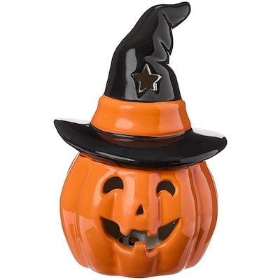 null Light Up Ceramic Jack-O-Lantern Decoration 1 ea, $8.00/1ea