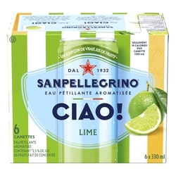 SanPellegrino CIAO! Eau pétillante à la lime 6x330.0 ml, 0,45 $/100ml