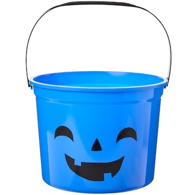 null Light Up Halloween Pail - Blue 1 ea, $3.00/1ea