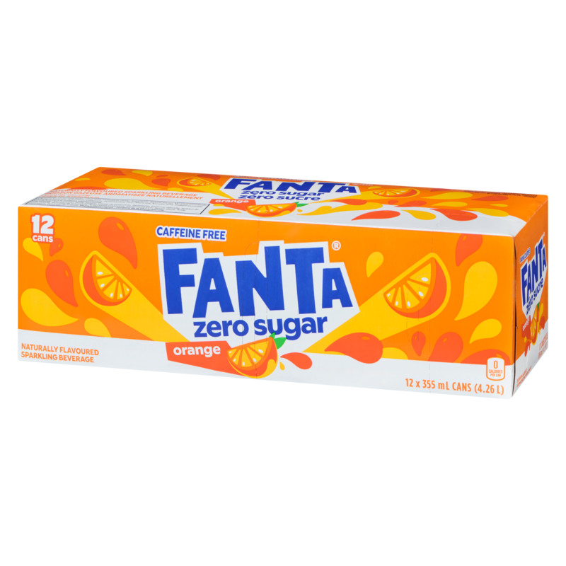 Zero Sugar Orange Soda, 12 Count