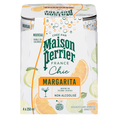 Maison Perrier Breuvage pétillant sans alcool, margarita, paquet de 4 4x250.0 ml, 1,40 $/100ml