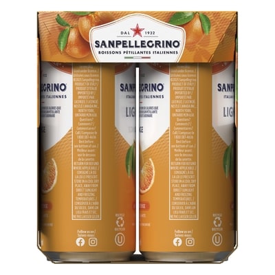 Light Orange, Sparkling Fruit Beverage