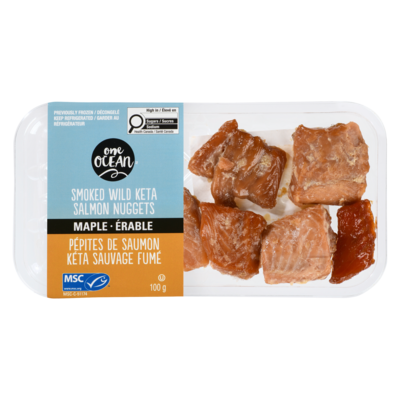 One Ocean Smoked Wild Keta Salmon, Maple 100 g, $9.49/100g