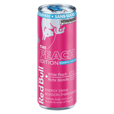 Red Bull Energy Drink White Peach Sugarfree 250 ml, $1.40/100ml