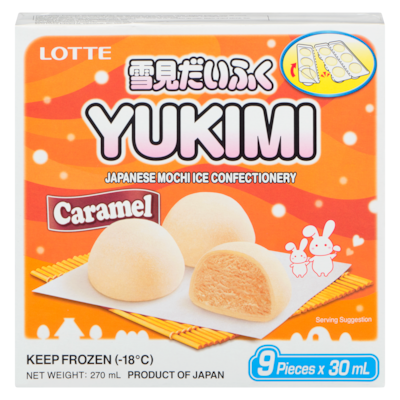 Lotte Japanese Mochi Ice Confectionery Caramel 270 ml, $2.22/100ml