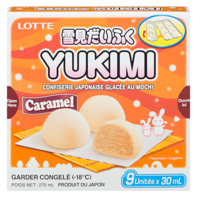 Lotte Confiserie japonaise glacée au mochi caramel 270 ml, 1,66 $/100ml