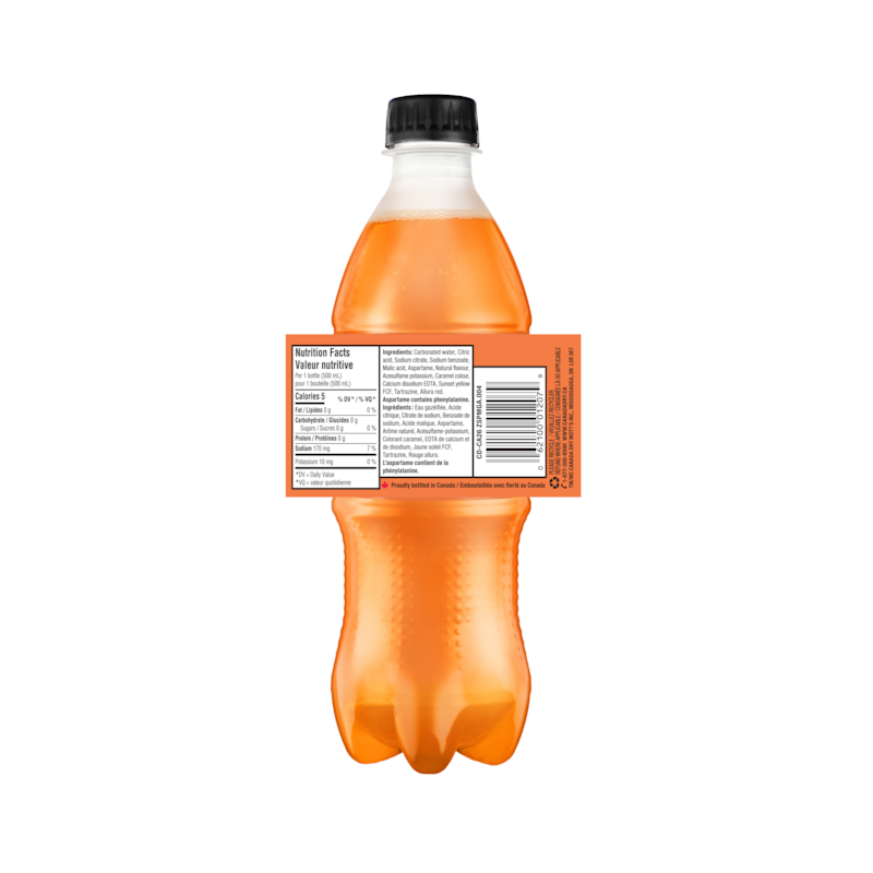 Peach Mango Zero Sugar Ginger Ale