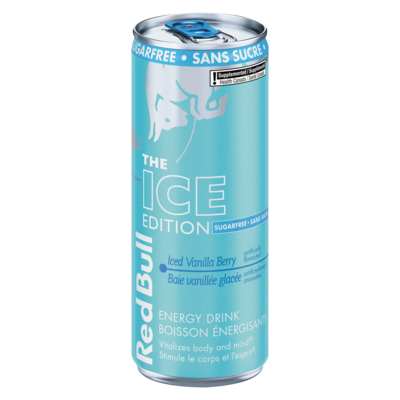 Red Bull Boisson énergisante baie vanillée glacée sans sucre 250 ml, 1,40 $/100ml