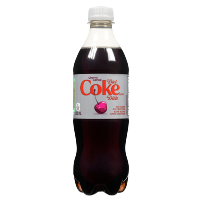 Coca-Cola Coke Diète saveur cerise 500 ml, 0,76 $/100ml