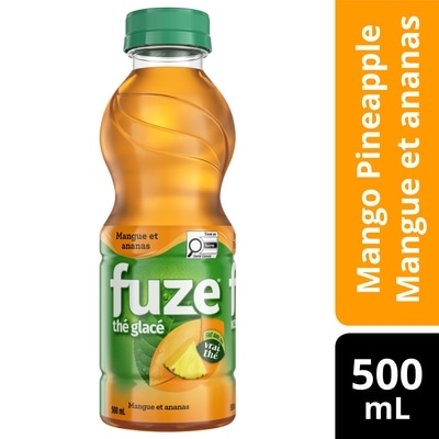 Fuze Thé glacé mangue et ananas bouteille 500 ml, 0,66 $/100ml