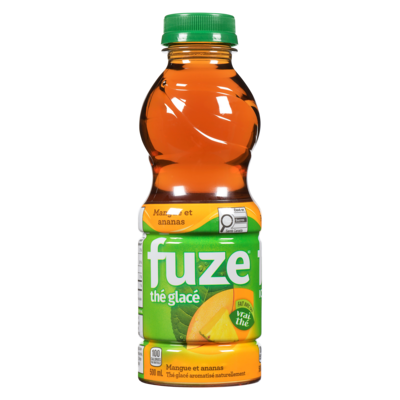 Fuze Thé glacé, mangue et ananas 500 ml, 0,66 $/100ml
