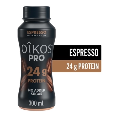 Oikos Drinkable Greek Yogurt Espresso 0.5% M.F. 300 ml, $1.25/100ml