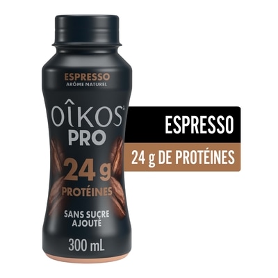 Oikos Yogourt grec à boire espresso 0.5% m.g. 300 ml, 1,25 $/100ml