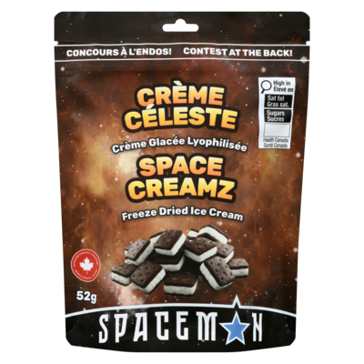 Spaceman Crème glacée lyophilisée Crème Céleste 52 g, 15,38 $/100g