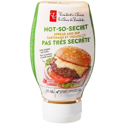 le Choix du Président Tartinade et trempette Pas très secrète 285 ml, 1,23 $/100ml