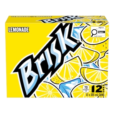 Brisk Lemonade Iced Tea 12x355.0 ml, $0.20/100ml