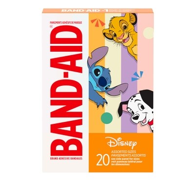 Band-Aid Bandages for Kids, Classic Disney Characters 20 ea, $0.29/1ea