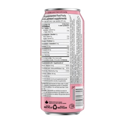Boissons énergisantes Zéro sucre Limonade à la fraise