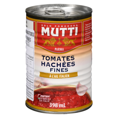 Mutti Tomates hachées fines à l'ail italien 398 ml, 1,33 $/100ml