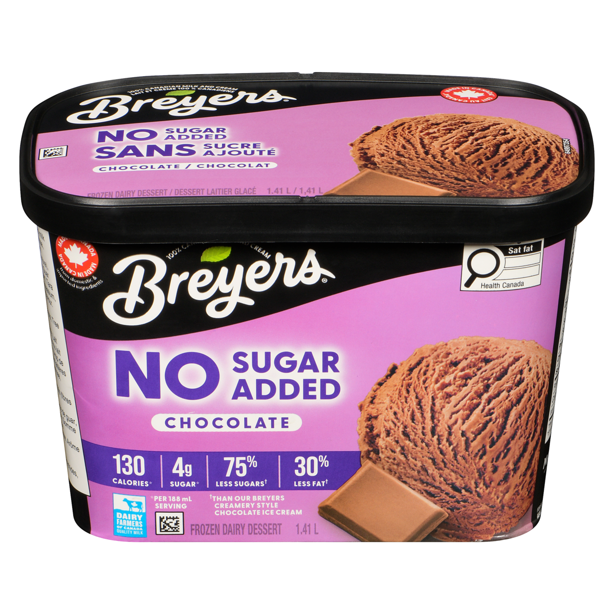 Breyers Frozen Dairy Dessert No Sugar Added Chocolate