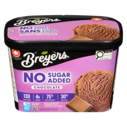 Breyers Frozen Dairy Dessert No Sugar Added Chocolate 1.4 l, $0.32/100ml