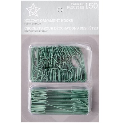 null Paquet de 150 crochets pour décorations des Fêtes – vert 1 ea, 8,00 $/1ch