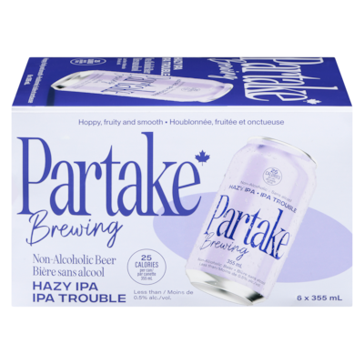 Partake Bière sans alcool ipa trouble 6x355.0 ml, 0,66 $/100ml