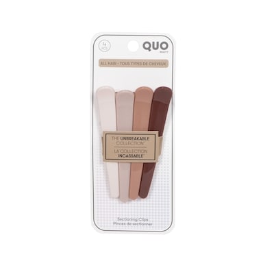 Quo Beauty 4pk Unbreakable Sectioning Clips - Neutral Colorway 1 ea, $12.99/1ea