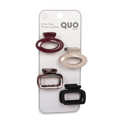 Quo Beauty Paquet de 4 pinces rouges à motif léopard 4 ea, 2,00 $/1ch