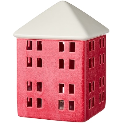 Life at Home Décoration lumineuse de maison en céramique 6,25 po – rouge 1 ea, 14,00 $/1ch