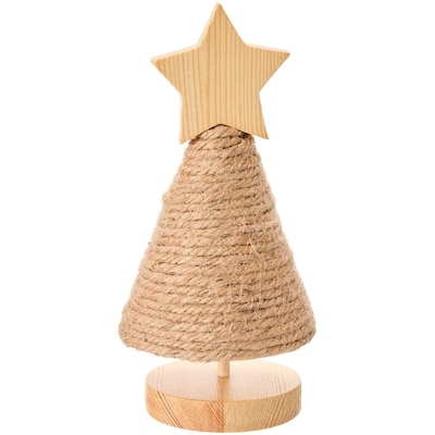 Life at Home Décoration d’arbre avec étoile en corde de jute 6 po 1 ea, 5,00 $/1ch