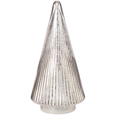 Life at Home Décoration lumineuse de sapin en verre cannelé – 8 po 1 ea, 14,00 $/1ch