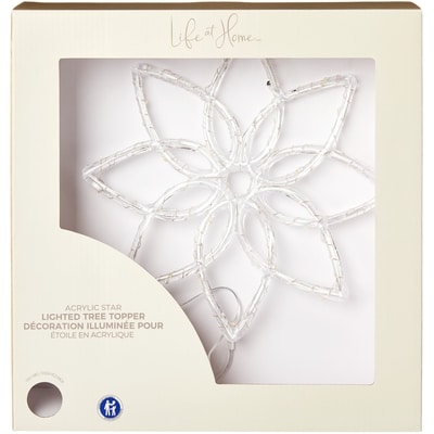 Life at Home Light Up Acrylic Star Tree Topper 1 ea, $19.00/1ea