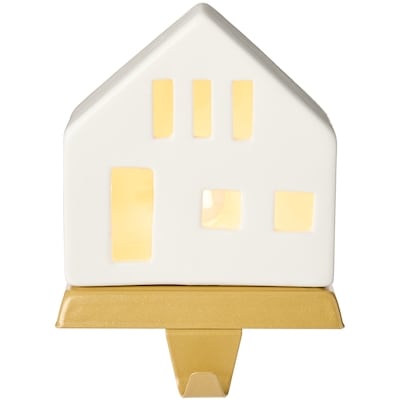 Light Up House Holiday Stocking Holder