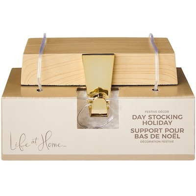 Life at Home Lot de 2 supports pour bas de Noël – bois blond 1 ea, 19,00 $/1ch