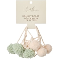 Life at Home Pompom Garland - Mint and Warm White 1 ea, $7.00/1ea