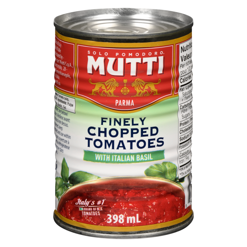 Finely Chopped Tomatoes With Italian Basil