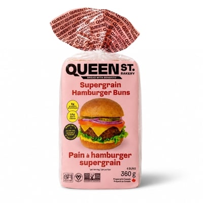 Queen St. Bakery Pain à hamburger Supergrain 360 g, 2,64 $/100g