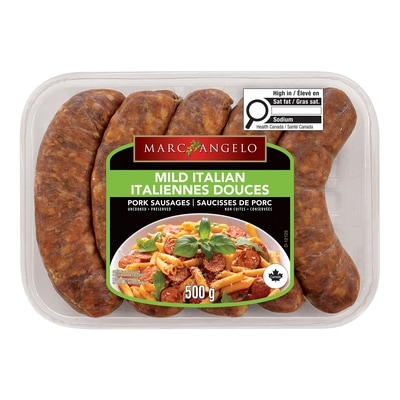 Marcangelo Mild Italian Pork Sausage 500 g, $1.50/100g