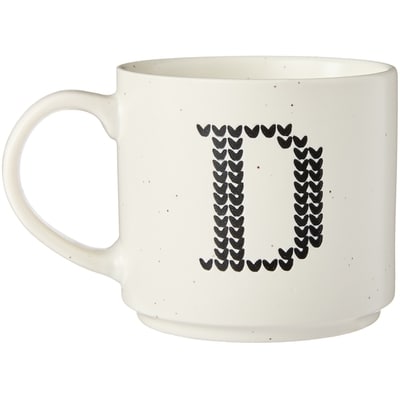 Tasse avec monogramme – lettre D